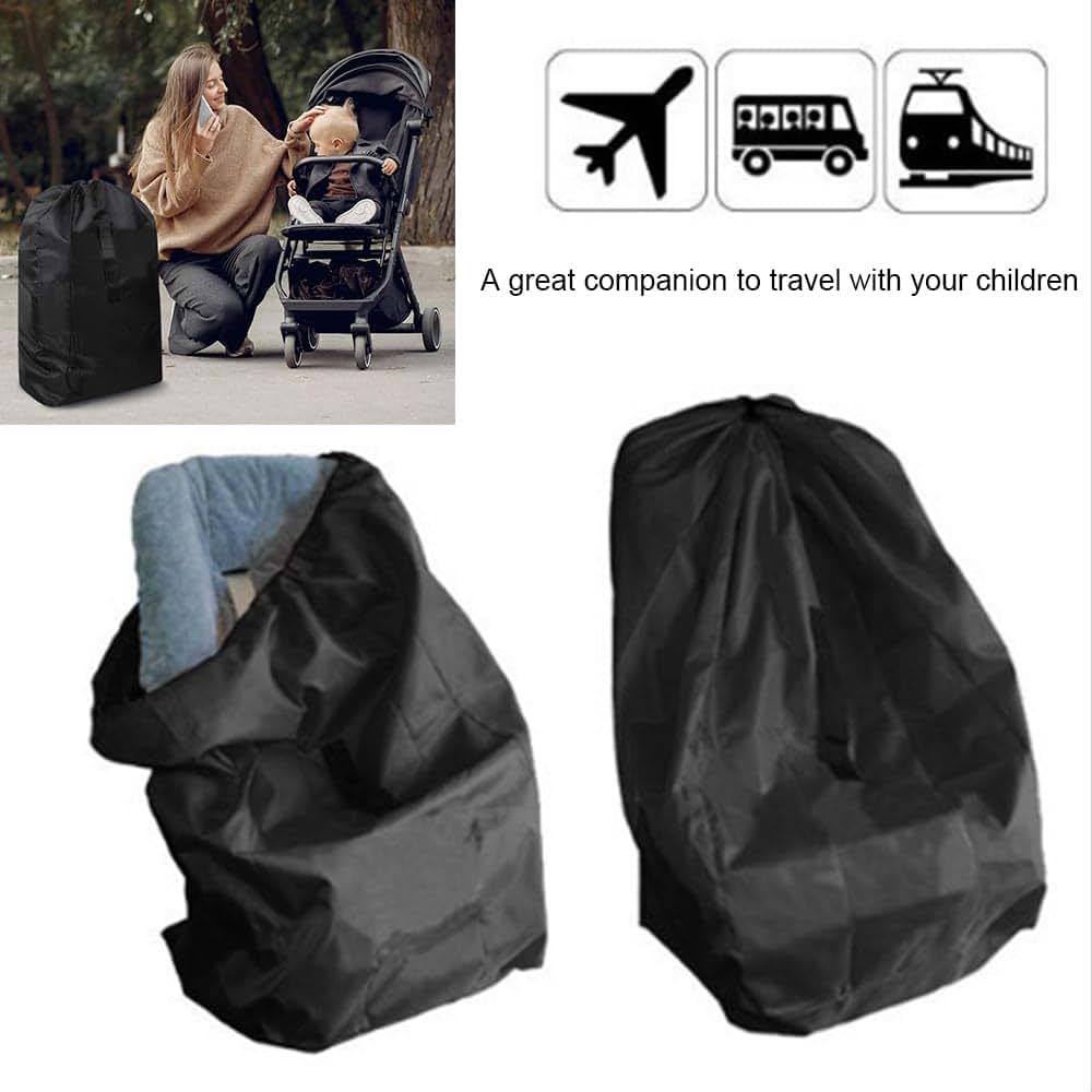 Ttdesefu Black Waterproof Stroller Travel Bag With Carry Strap (photo 2)