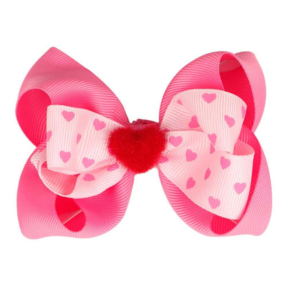 Baby Valentines Heart-Shaped Headband Hair Band Headwraps Pink