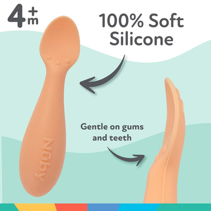 Nuby Silicone Mini Spoons 2 Pack