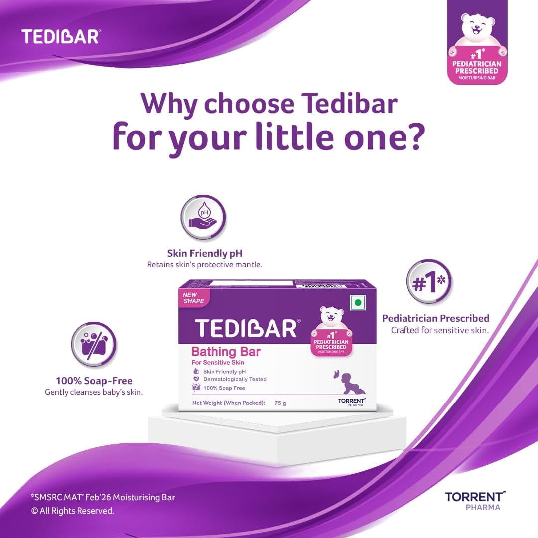 Curatio Tedibar Baby Bathing Bar 75gm (photo 4)