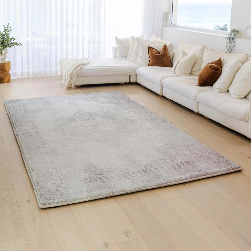Muscle Mat Designer Relax Mat Gray Persian 6.6 Ft X 10 Ft