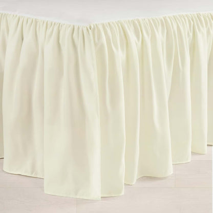 Lush Decor Ruffle Crib Skirt, 16" Drop, Ivory (photo 2)