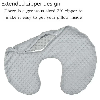 Minky Nursing Pillow Covers for Infant Support and Feeding Pillows