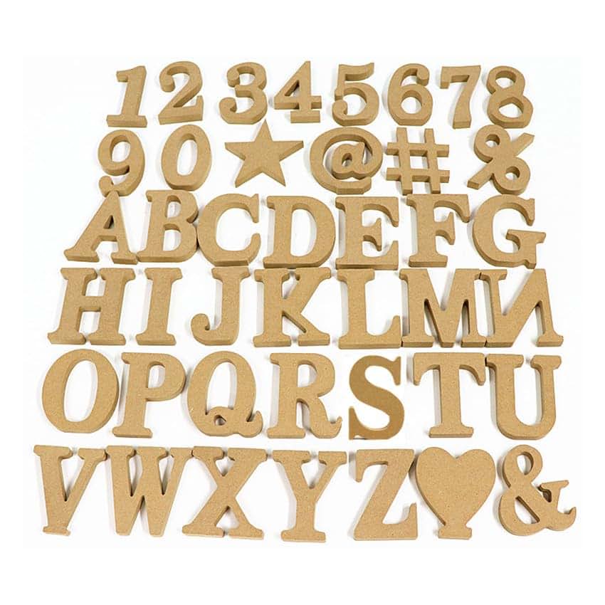 ZoTuoART Number 5 Ornament, High-Density Solid Pine Fiberboard Wooden Craft
