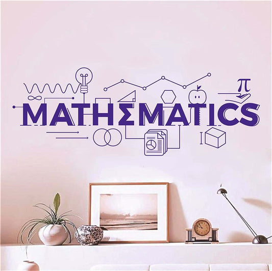 Yoyoyu Art Home Decor Mathematics Wall Decal In Blue