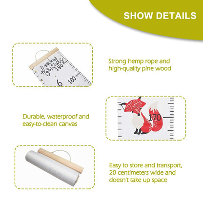 Vyooxcy Height Chart for Kids, Wall Hanging Growth Measurement Ruler