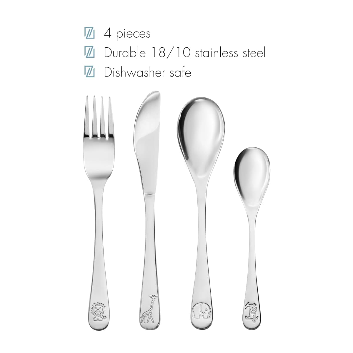 Zilverstad Miffy Zoo Children's Cutlery Set 4-Piece (photo 2)