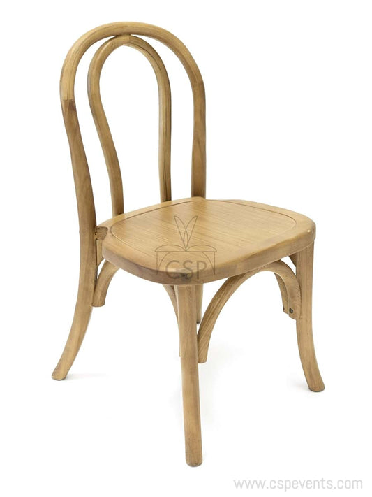 Commercial Seating Products Bentwood Solid Tinted Raw Wood Stackable Baby Chair Set of 4