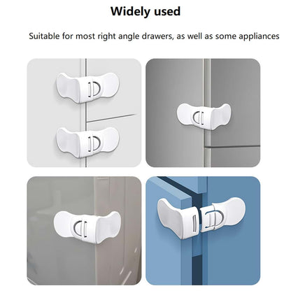 Dbeixiwei 5-Pack Right Angle Drawer Lock for Cabinet Security (photo 3)