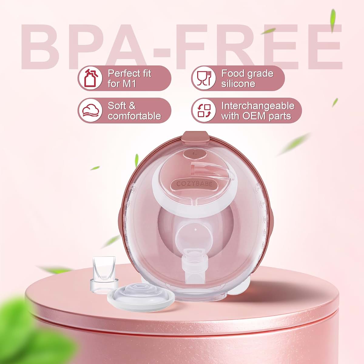 CozyBabe Replacement Parts Set Compatible With Spectra S1/S2/S9 Breast Pumps (photo 2)
