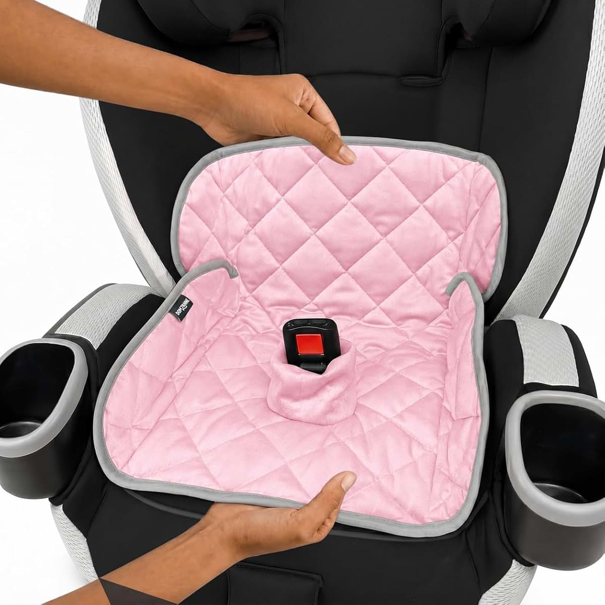 Domzanne Potty Training Car Seat Protector Cover, Pink Washable Liner Mat (photo 2)