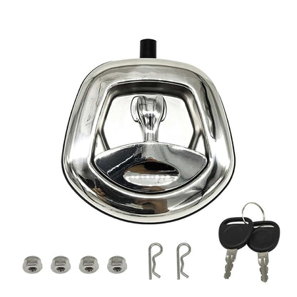 BDPQKPDV Stainless Steel Cabinet Door Lock with Whale Tail Handle