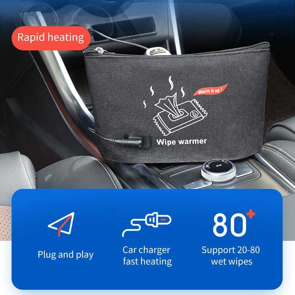 Portable Car Wipes Heater Warmer Baby Wipes Thermostat Heating Bag