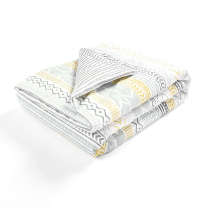 Lush Decor Baby Hygge Geo Reversible Oversized Blanket, 50 X 36, Yellow