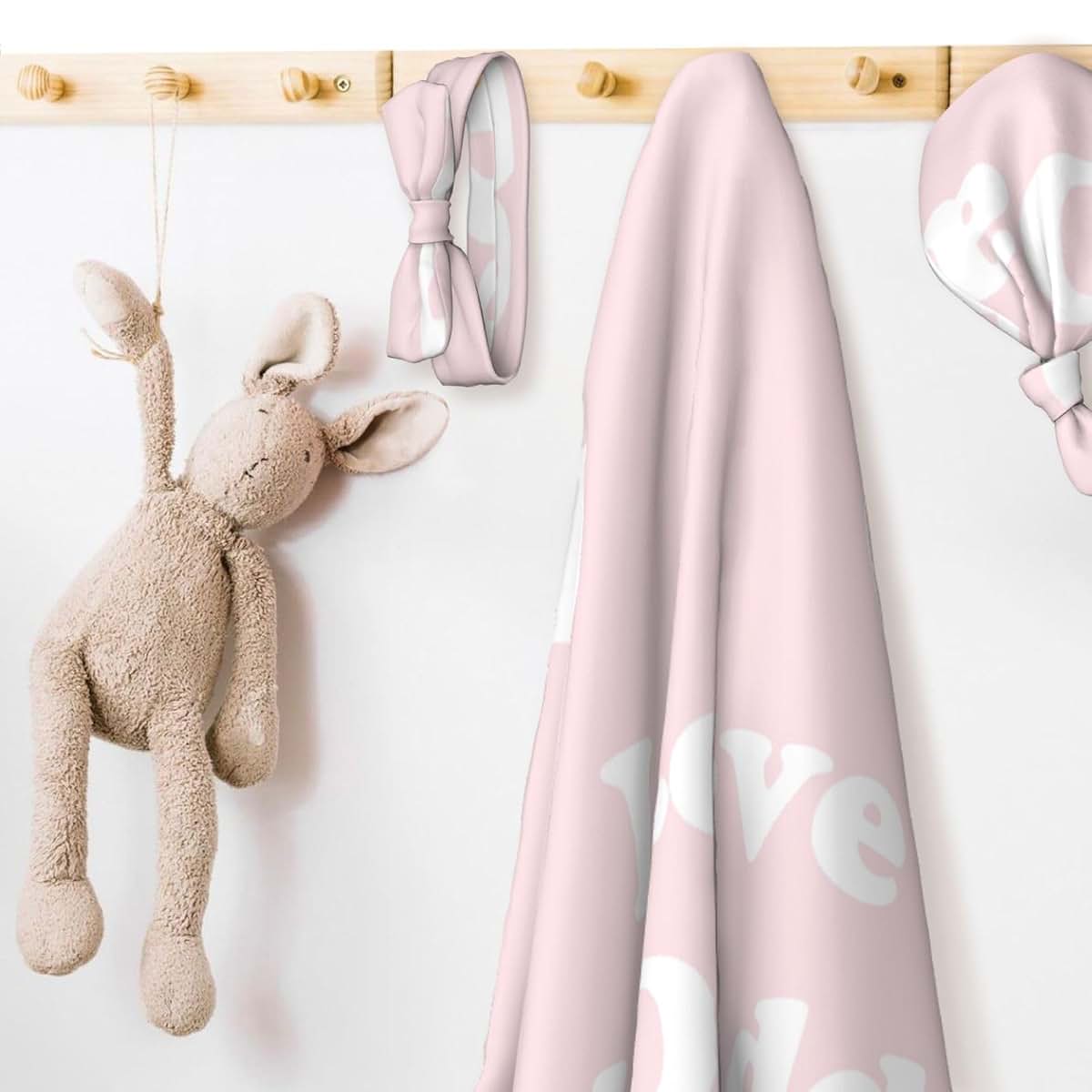 HavLik I Love My Daddy Swaddle Blanket And Headband Set (photo 3)
