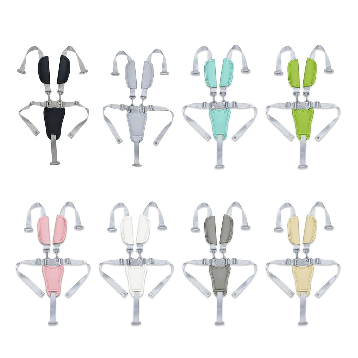 Vdaxvme Nylon 5 Point Harness With PU Cushioned Shoulder Straps (photo 4)