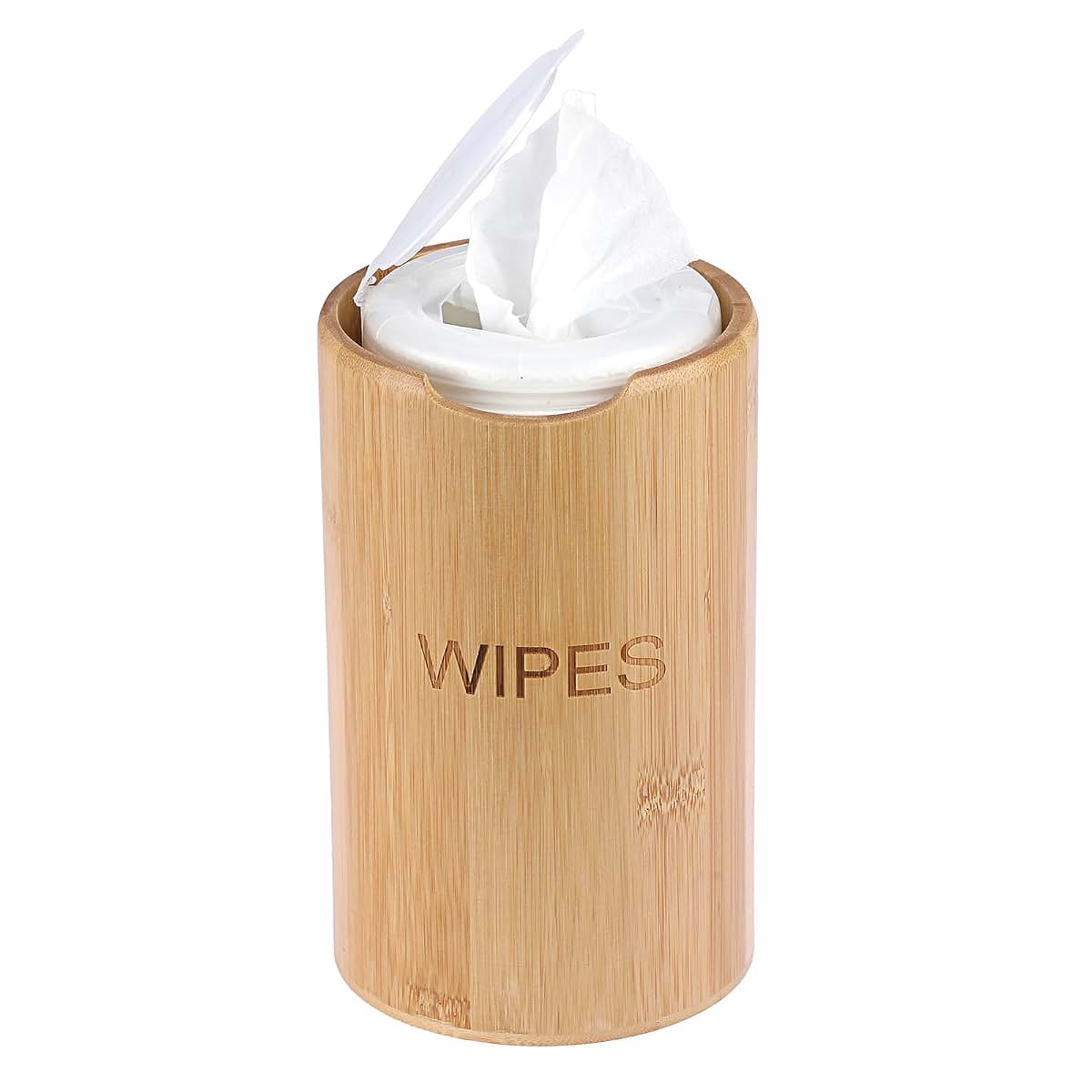 Kokone Farmhouse Bamboo Wipes Dispenser For Kitchen And Bathroom