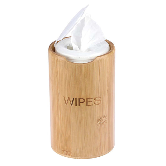Kokone Farmhouse Bamboo Wipes Dispenser For Kitchen And Bathroom