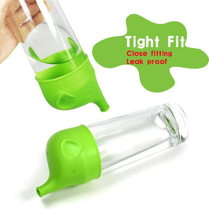 Yagote Silicone Sippy Cup Lids, 5 Packs Elephant Spill-Proof Sippy Cup (photo 4)