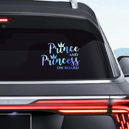 NANHAO Prince And Princess On Board Bumper Sticker