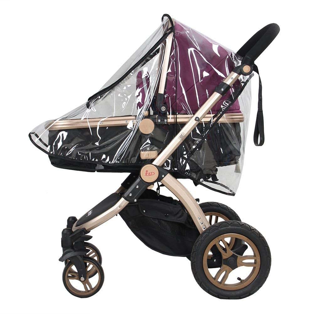 Tnfeeon Universal Stroller Rain Cover for Umbrella Strollers