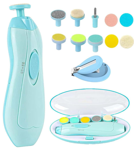 Gnker Baby Nail Trimmer, Electric File With LED Light