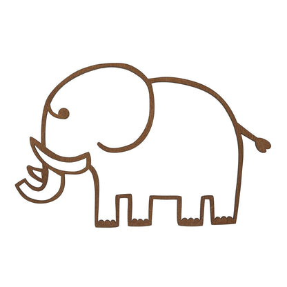 NoJo Little Love Elephant Shaped Wood Wall Décor