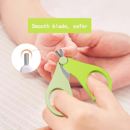 Wentwos Baby Nail Trimmer, 4-in-1 Baby Nail Clippers Kit,Nail File & Tweezers, Baby Manicure Kit for Newborn, Infant & (photo 2)
