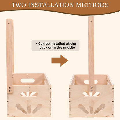 Guilai Wooden Baby Shower Crate Closet Storage Hamper (photo 2)