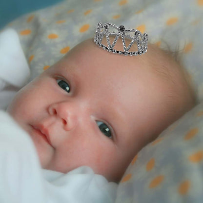 Stephan Baby Glitzy & Glamorous Mini Crown for Baby, Small Size, Crystal