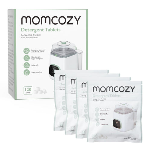 Momcozy Official Washing Block for Momcozy KleanPal Pro Baby Bottle Washer, 120 Detergent Tablets