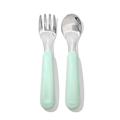 OXO Tot Fork and Spoon Set Opal