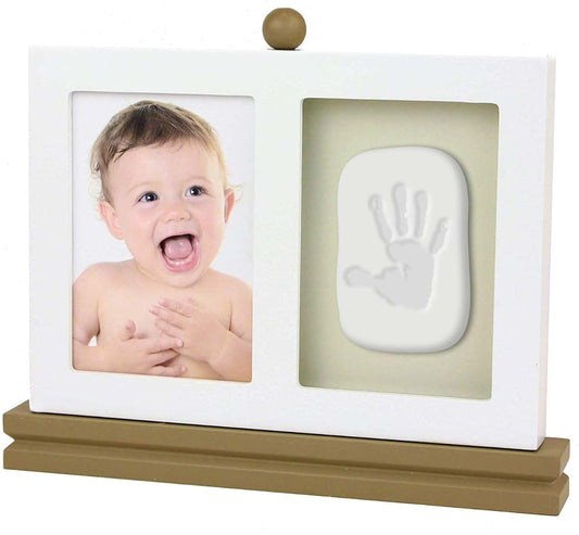 PLUSHIBLE BRIDGING MILES WITH SMILES Casting Kit - Baby Keepsake & Dog Paw Print Kit for Newborn - Inkless Plaster for