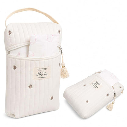 Susade Quilted Diaper Bag Pouch With Handle For Travel