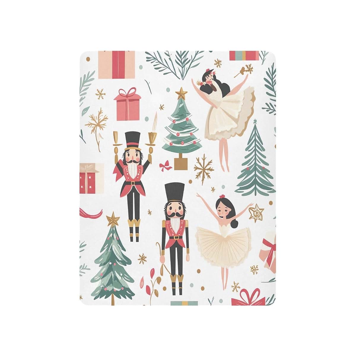 Fugidog Fitted Playard Sheet Nutcracker Print 39x27 Inch