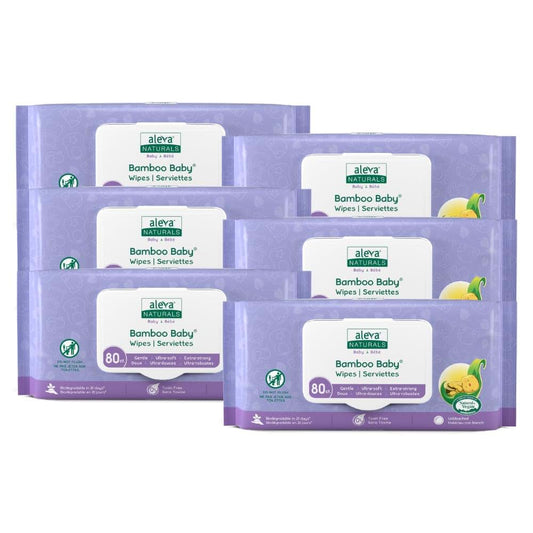 Aleva Naturals Bamboo Baby Wipes - 480 Count