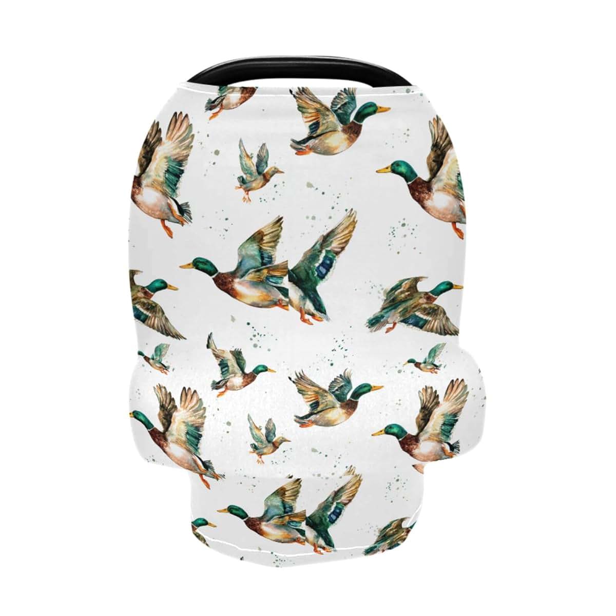 Lancerry Watercolor Mallard Ducks Car Seat Cover