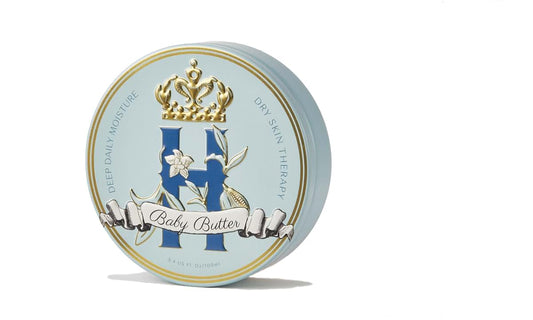 Royal Heir Baby Body & Bum Butter in Blue:Deep Daily Moisture & Dry Skin Therapy-Whipped Cocoa Butter with Sandalwood &