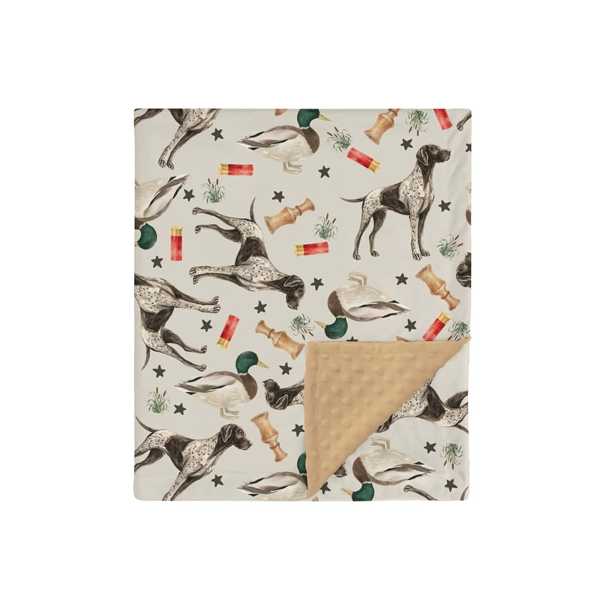 Mink Dotted Double Layer Baby Receiving Blanket
