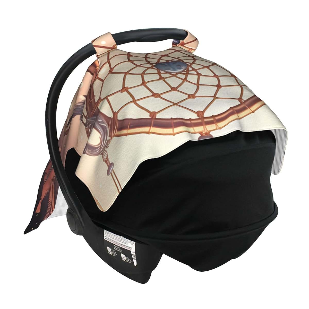 GDSHJKLW Baby Car Seat Canopy Cover, Native American Dream Catcher (photo 4)