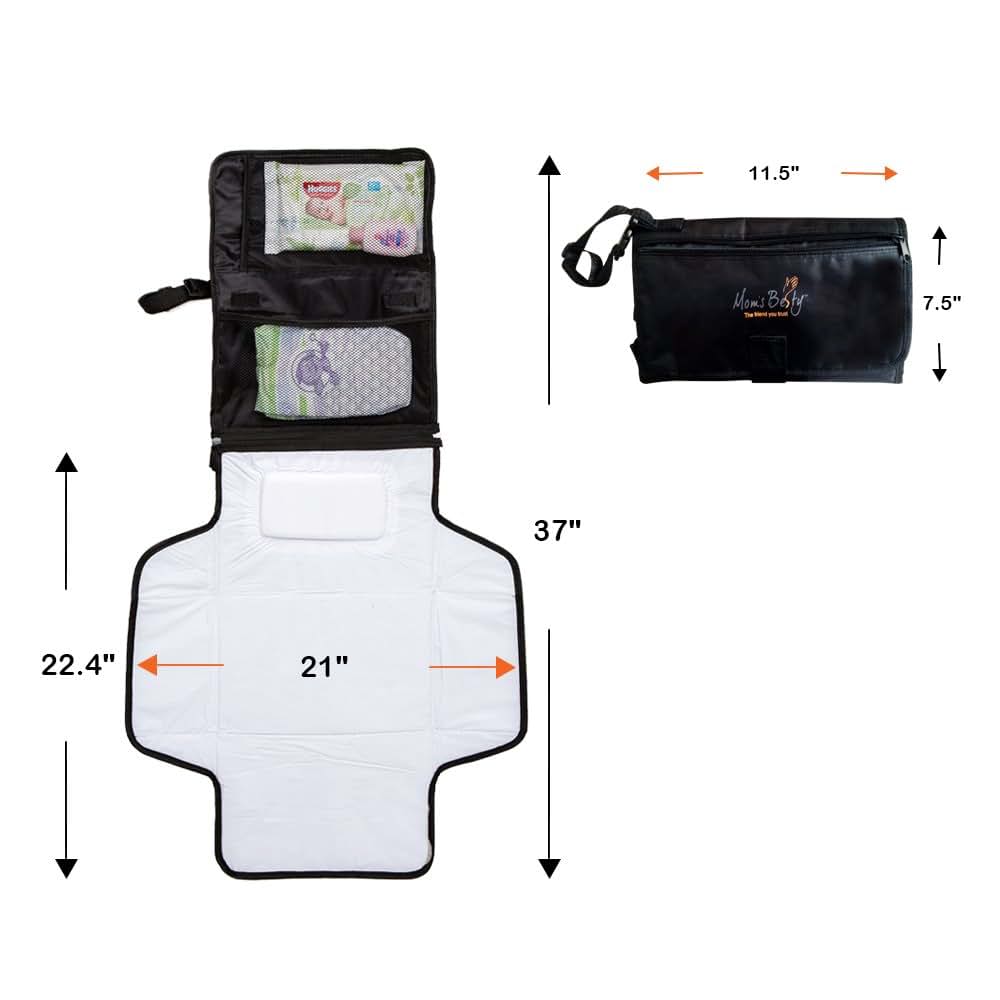 Portable Diaper Changing Pad with Head Cushion