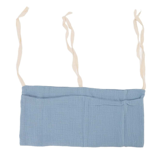 POENVFPO Baby Crib 2 Pocket Hanging Storage Bag with Adjustable Straps, Diaper Stacker Classified Storage Bag Organizer