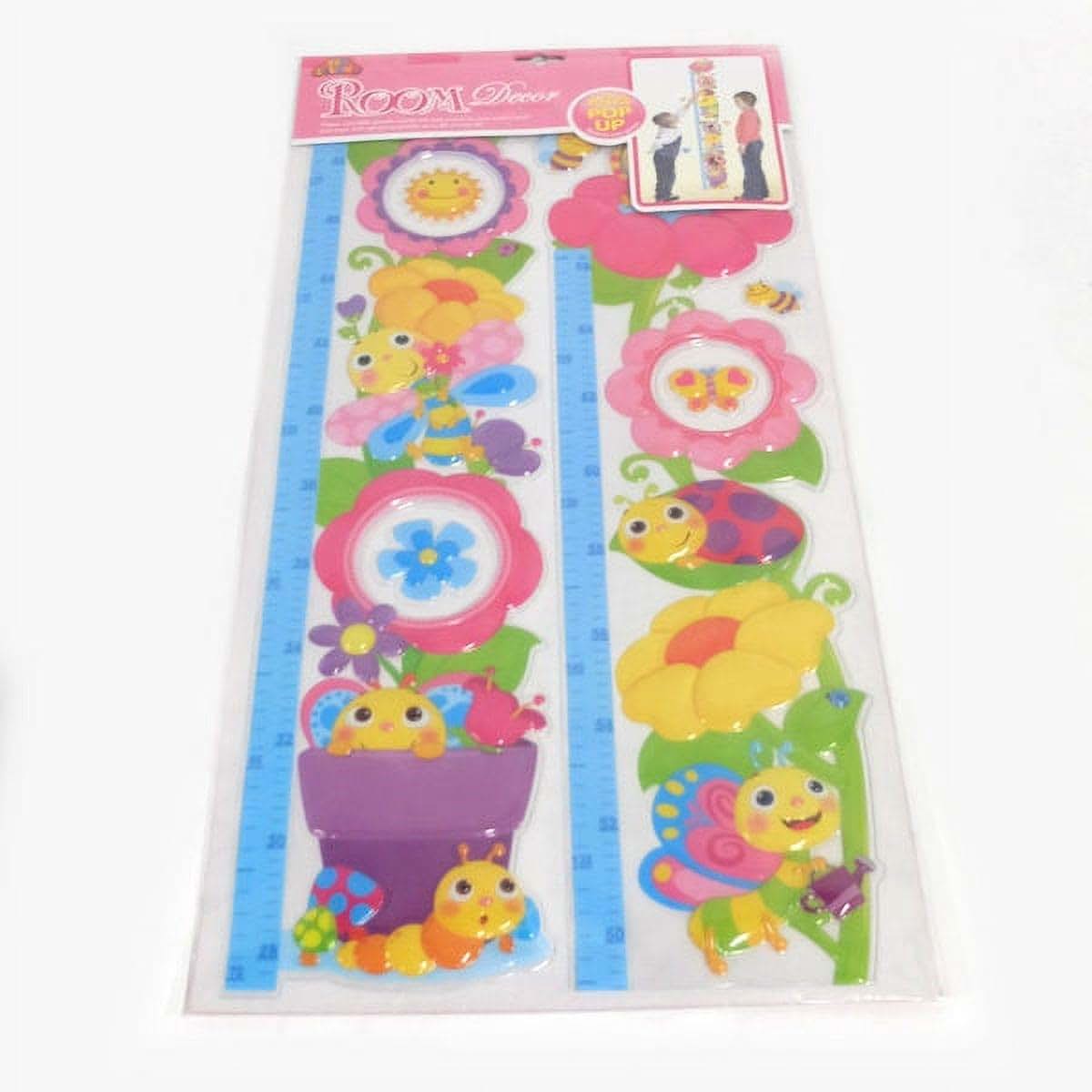 Toy Island Toy Land Stick On Flowers & Bees Growth Chart