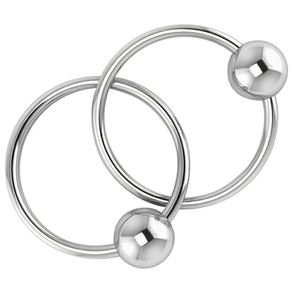 Krysaliis 2 Ring .925 Sterling Silver Teether Rattle Ring