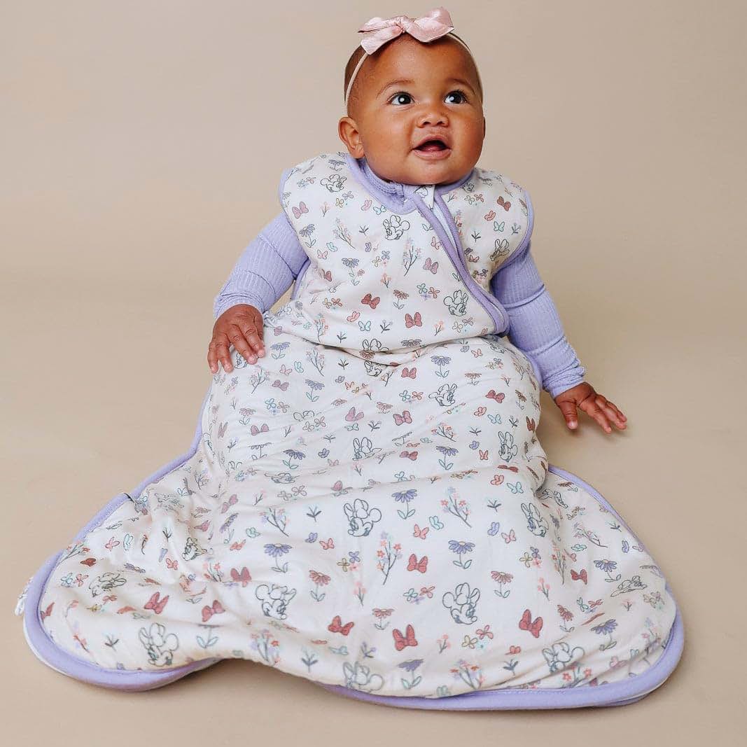 Copper Pearl Baby Sleep Sack, Minnie Mouse's Bowquet - 0.5 TOG Sleeveless Wearable Blanket for 18-24 Months