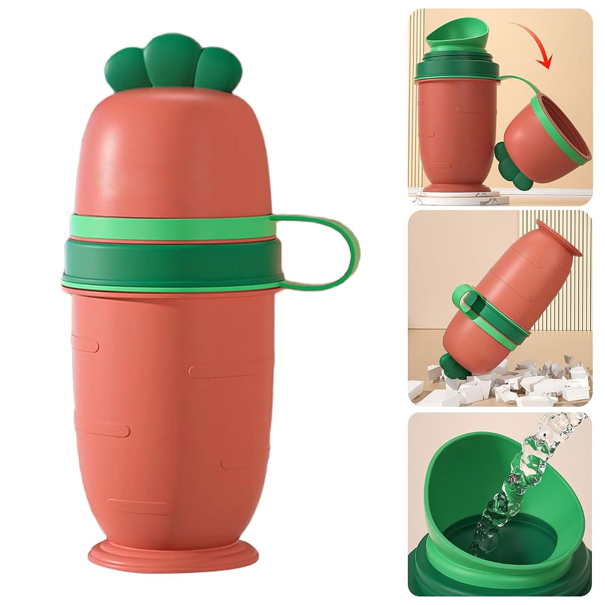 GKOXUQ Portable Toddler Potty Training Urinal with Carrot Design (photo 2)