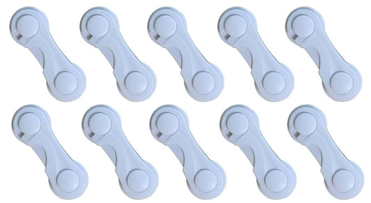 Yummy Baby Products Cabinet Door Latch Locks, 10 Pack