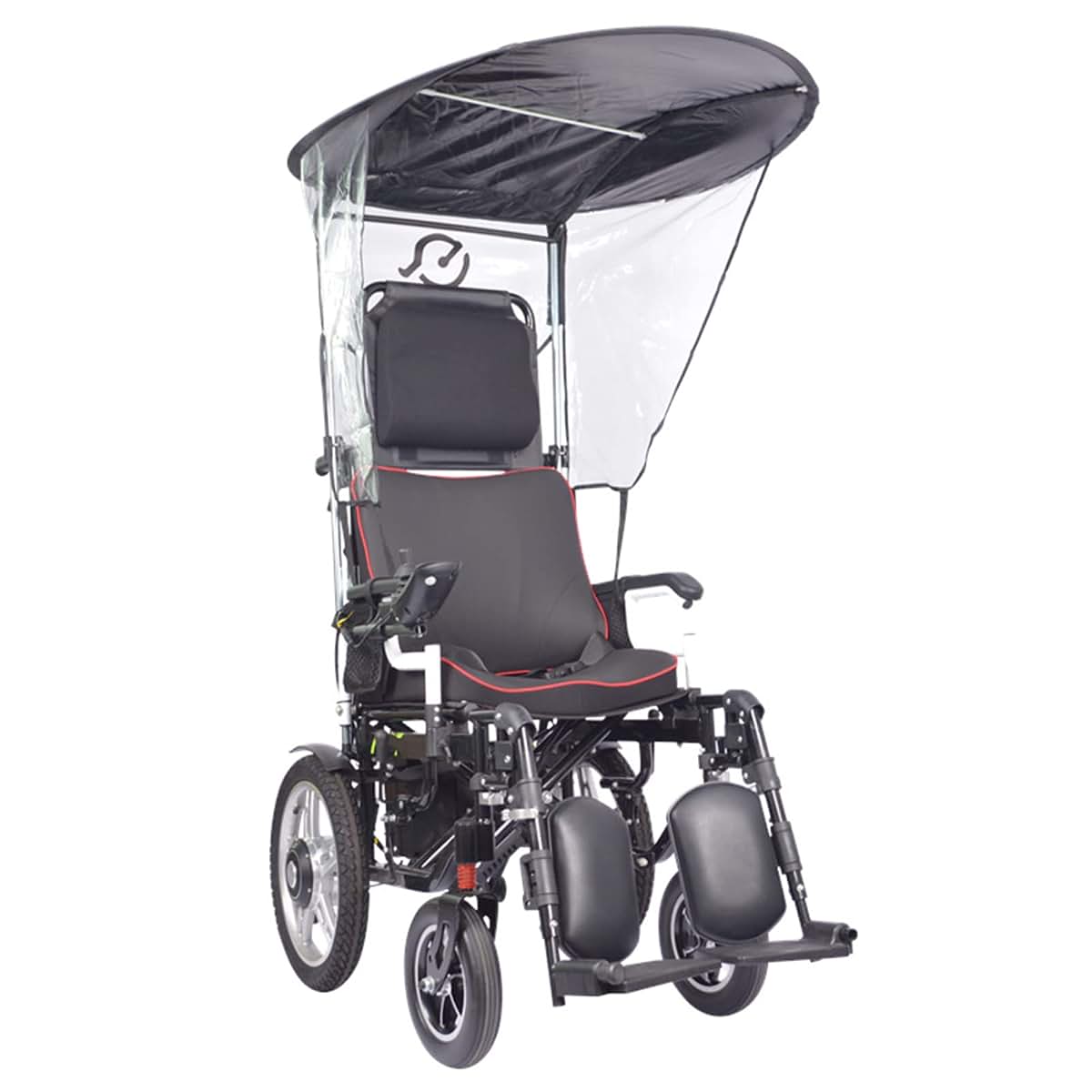 QiuShuiDr Wheelchair Umbrella Adjustable Folding Canopy For Most Wheelchairs