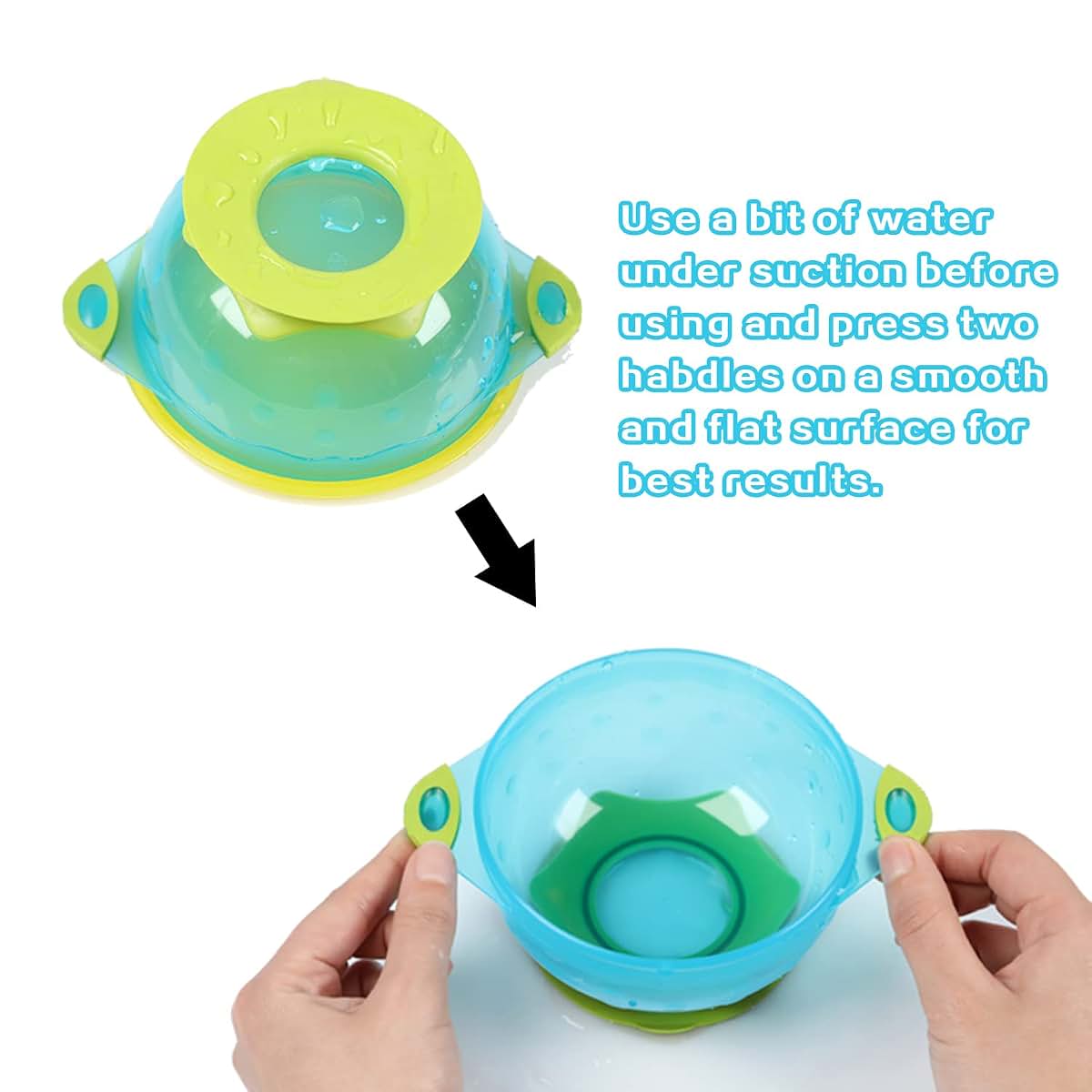 PandaEar Baby Suction Bowls 3 Sizes Stackable With Lids