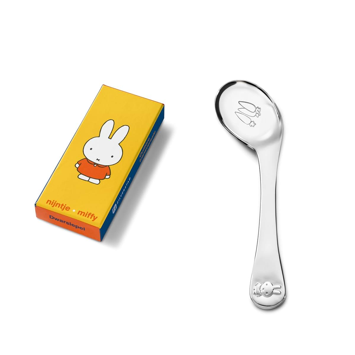 Zilverstad Side Spoon Miffy, Stainless Steel, Silver, 4 x 13.2 x 0.9 cm